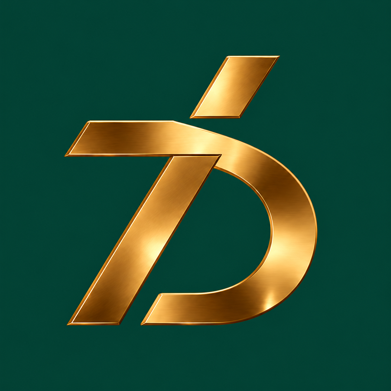 Logo 7D dorado
